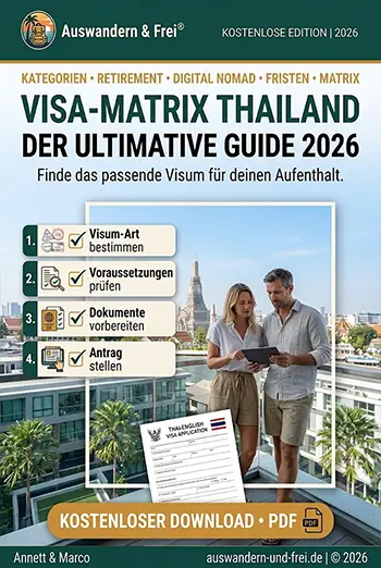 Cover: Visa-Matrix Thailand 2026 — alles auf einem Blatt