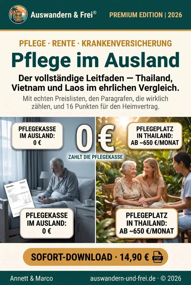 Cover: Pflege im Ausland — der vollständige Leitfaden