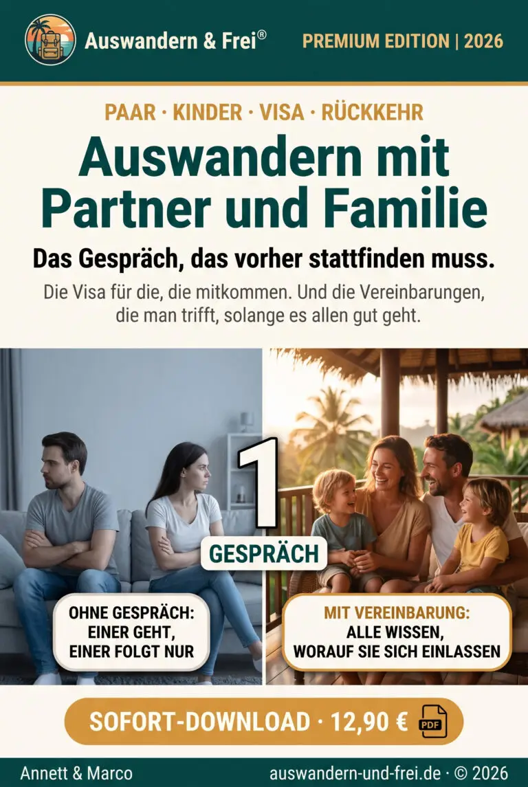 Cover: Auswandern mit Partner & Familie